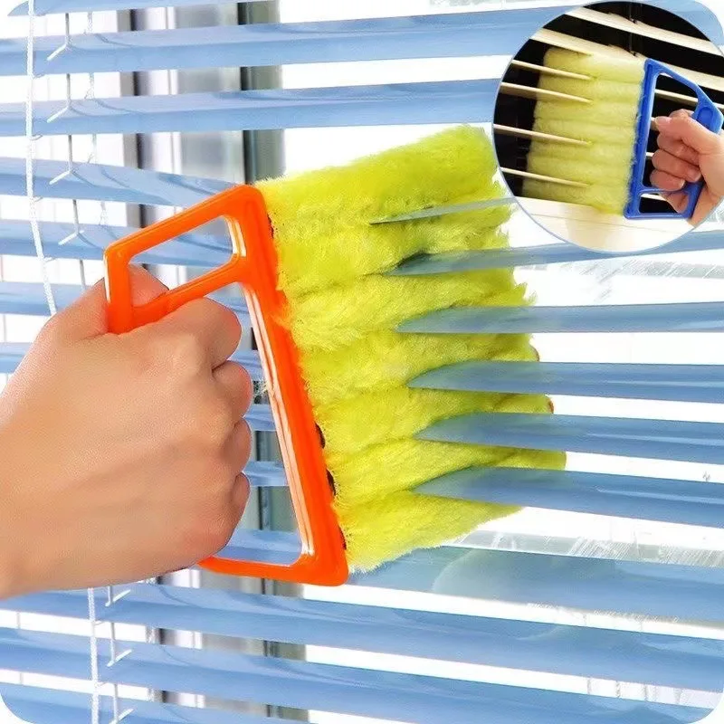 Venetian Blind Multi-functional Cleaning Brush - Home Curtain Cleaning Tool, Air Conditioner Fan Dust Removal Brush, Gap Brush