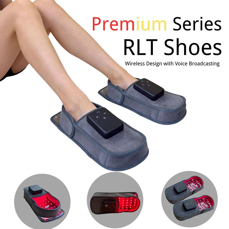 Red Light Infrared Therapy Slippers 660nm 850nm Heated Acupressure Massage for Foot Toe Pain Relief Improve Blood Circulation