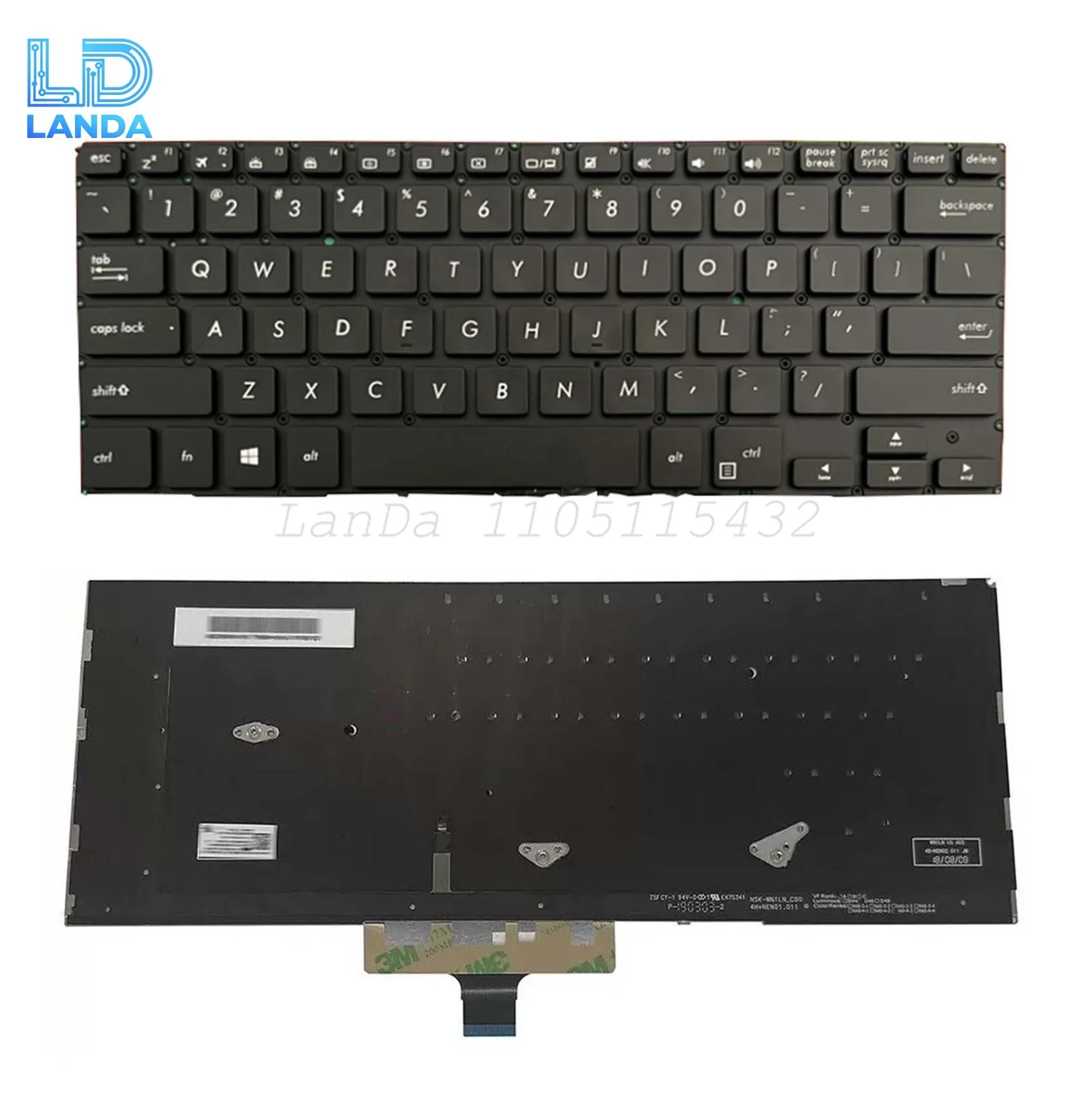 

Keyboard For ASU-S UX461 UX461U UX461F UX461UA UX461FA UX461FN Black US Backlit