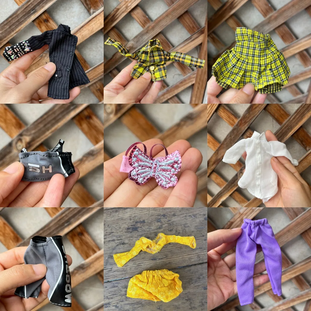 Y4 many kinds of clothes fur tops coat skirt shorts pants for 1/6 doll ob 22 ob 24 azone doll Blythe doll Rainbow High doll