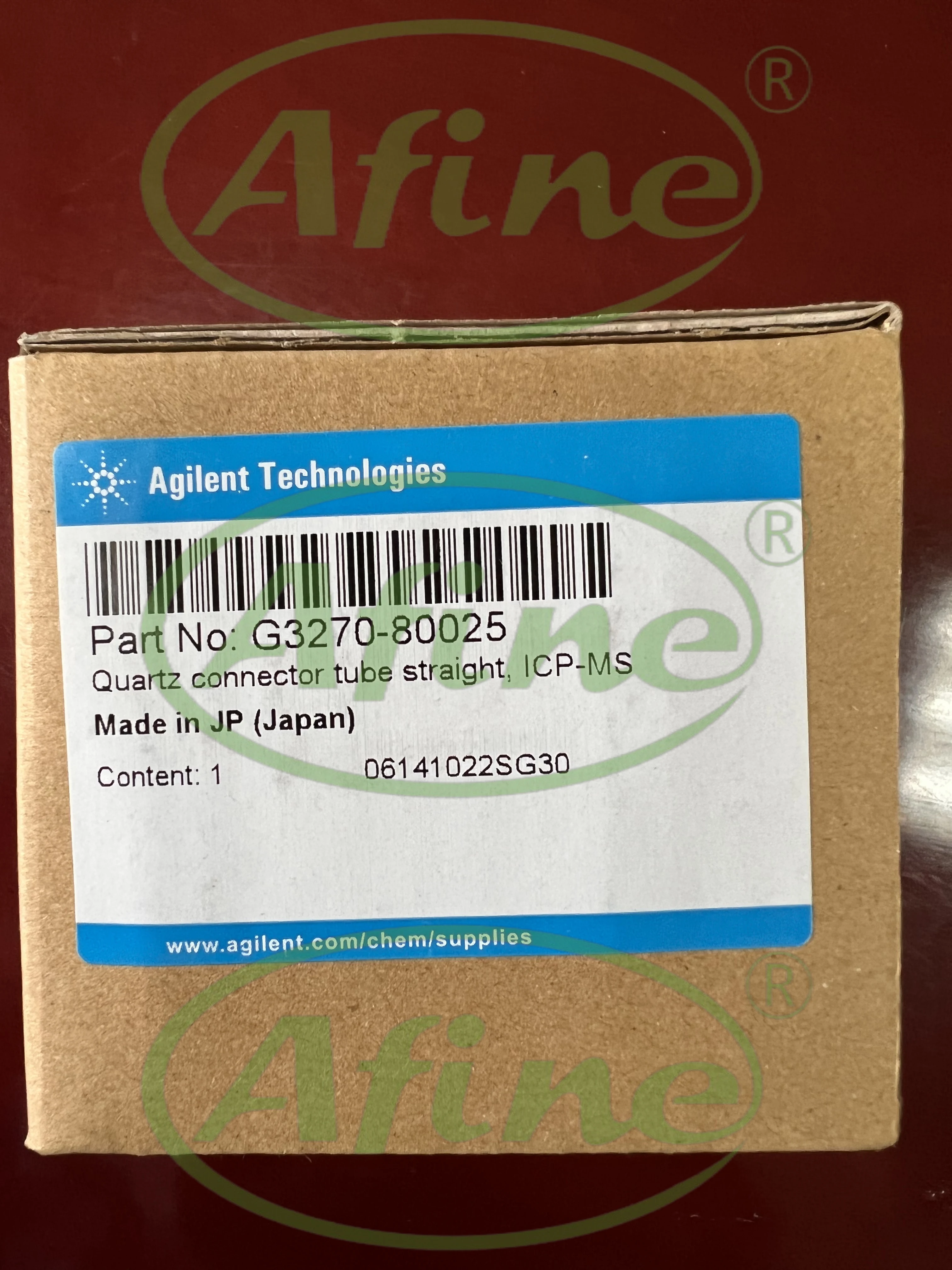 

AFINE Agilent G3270-80025 Quartz Connector from Spray Chamber to Torch (No Gas Port)