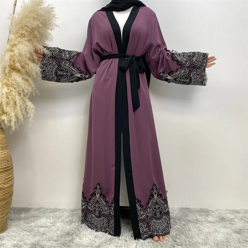 Modest Abaya Ramadan Dubai Robe Femme Musulmane Turkey Kaftan Islamic Clothing Muslim For Women Kimono Caftan Marocain Cardigan