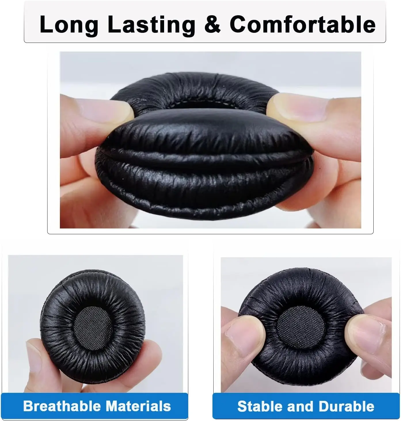 HW251N HW261N HWouvriers Oreillettes de remplacement pour casque Communautés tronics, coussinets d'oreille conçus pour le téléphone de sauna, 50mm