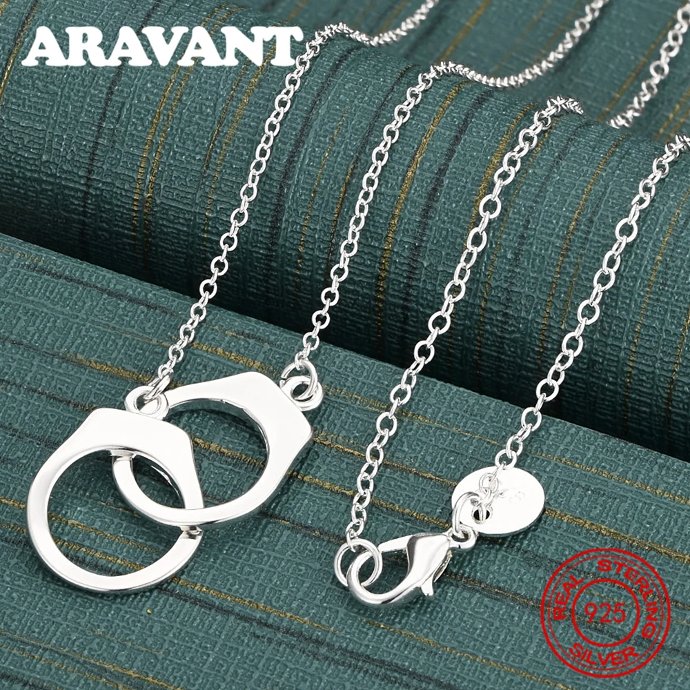 925 فضة مزدوجة سحبت قلادة قلادة المرأة رائعة لطيف مجوهرات حفلات الزفاف #1