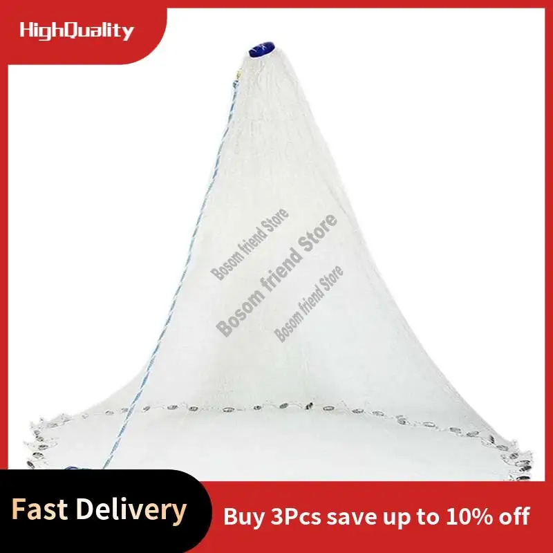 

Литая сеть для морской рыбалки для приманки, ловушки для рыбы, 4/5/6 футов, радиусные литейные сети с сверхмощным цинковым грузилом, вес-горячая распродажа