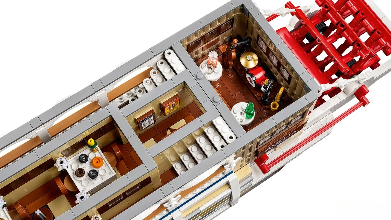 Conjuntos de blocos de construção clássicos Canal Steamboat 21356 compatíveis com partículas Legoed adequadas para presentes de Natal 4090 peças