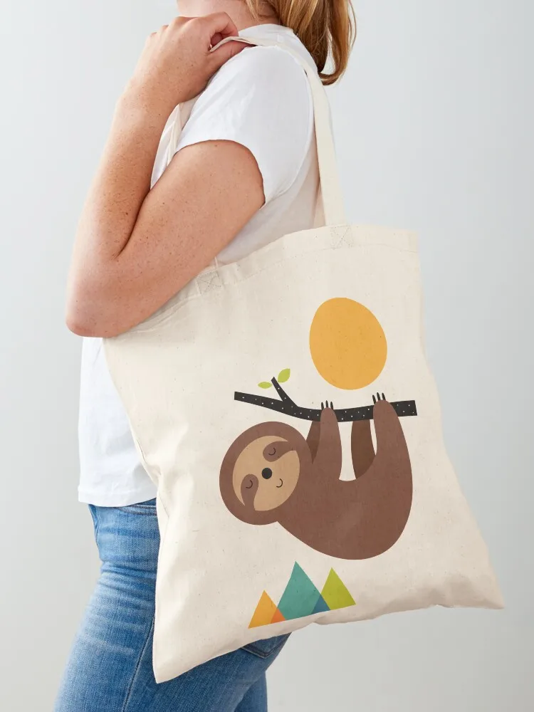 Keep Calm And Live Slow Tote Bag cloth bag woman university shopper bag Cloth bags hand