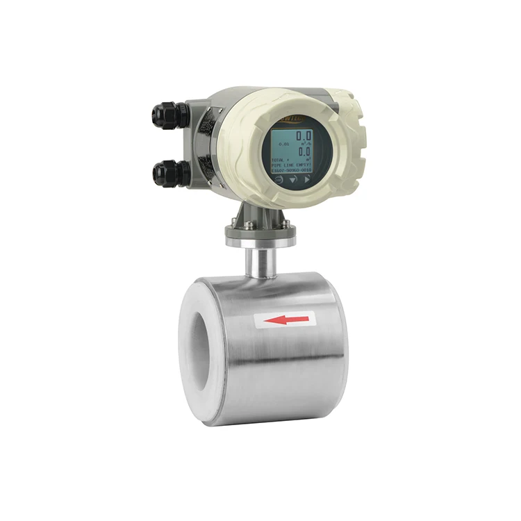 Compressed Milk Water Magnetic Portable Peak Oil Liquid Electromagnetic Flow Meter Digital Flowmeter