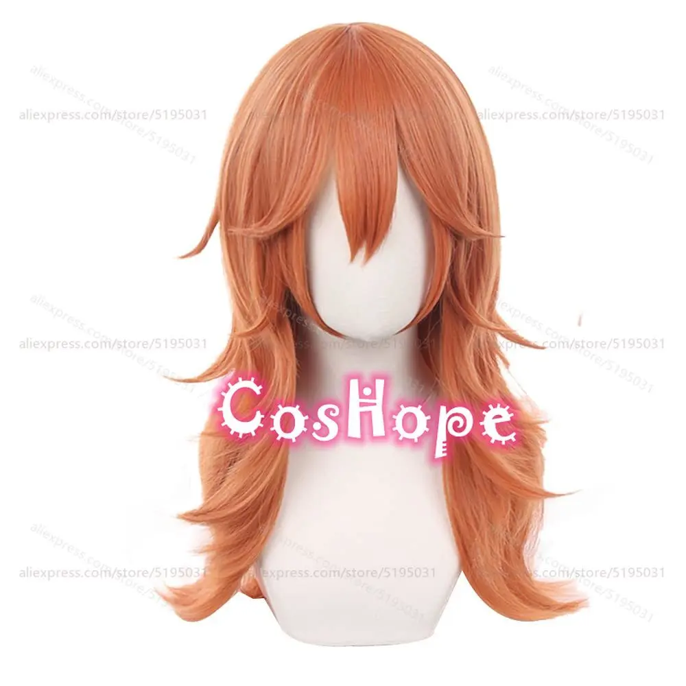 Parrucca cosplay Angel Devil Parrucca arancione lunga 60 cm Cosplay Parrucche cosplay anime Parrucche sintetiche resistenti al calore Capelli da festa per le donne