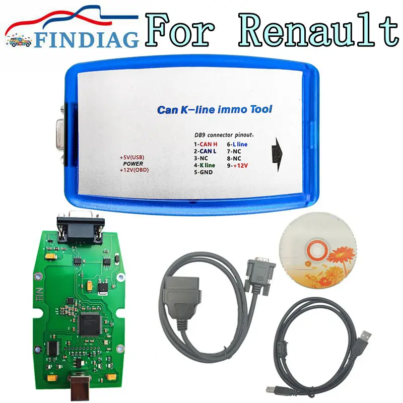 

Latest Renault CAN K-Line Immo Tools V4.08 Fit OBD2 Car Programmers Read/Write EEPROM For Renault CAN/K-line ECU