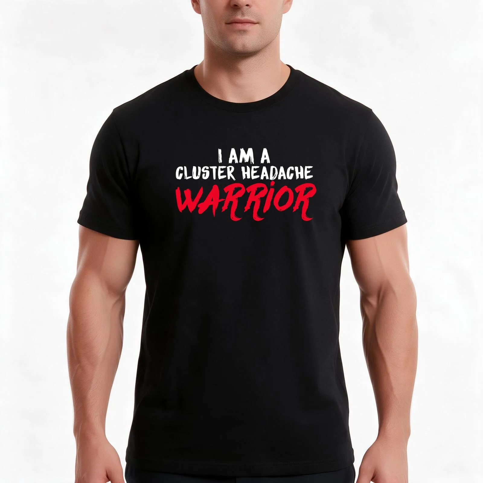 Cluster Headache T-Shirt, Summer Casual Cotton Tee, Oversized Streetwear Tops, Vintage Graphic Print, Loose Fit Short Sleeve