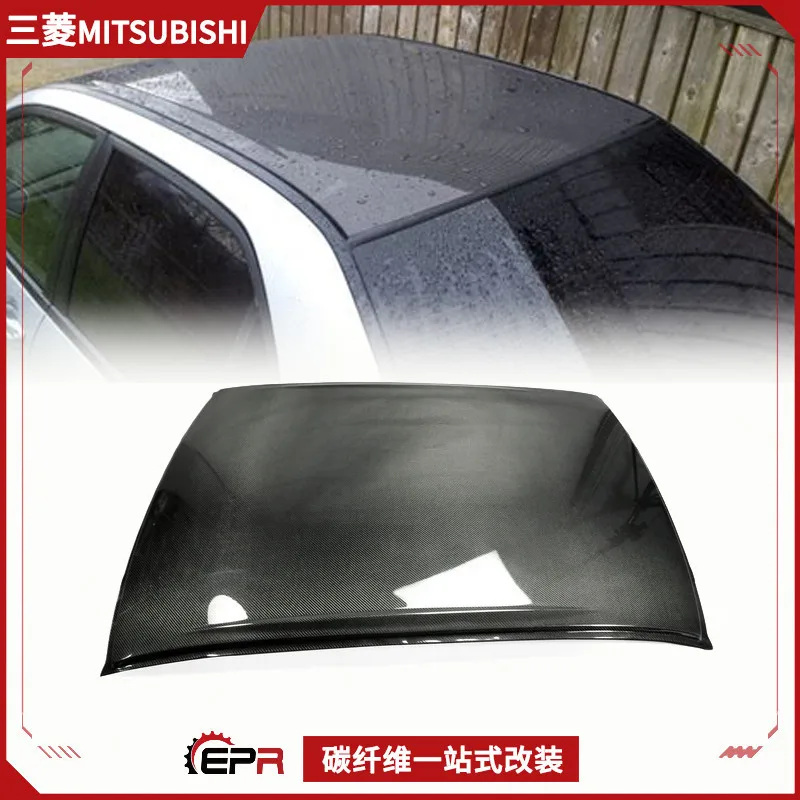 

Suitable for Mitsubishi Evolution7 8-9 generation modification parts, carbon fiber roof cover, paste roof panel installation