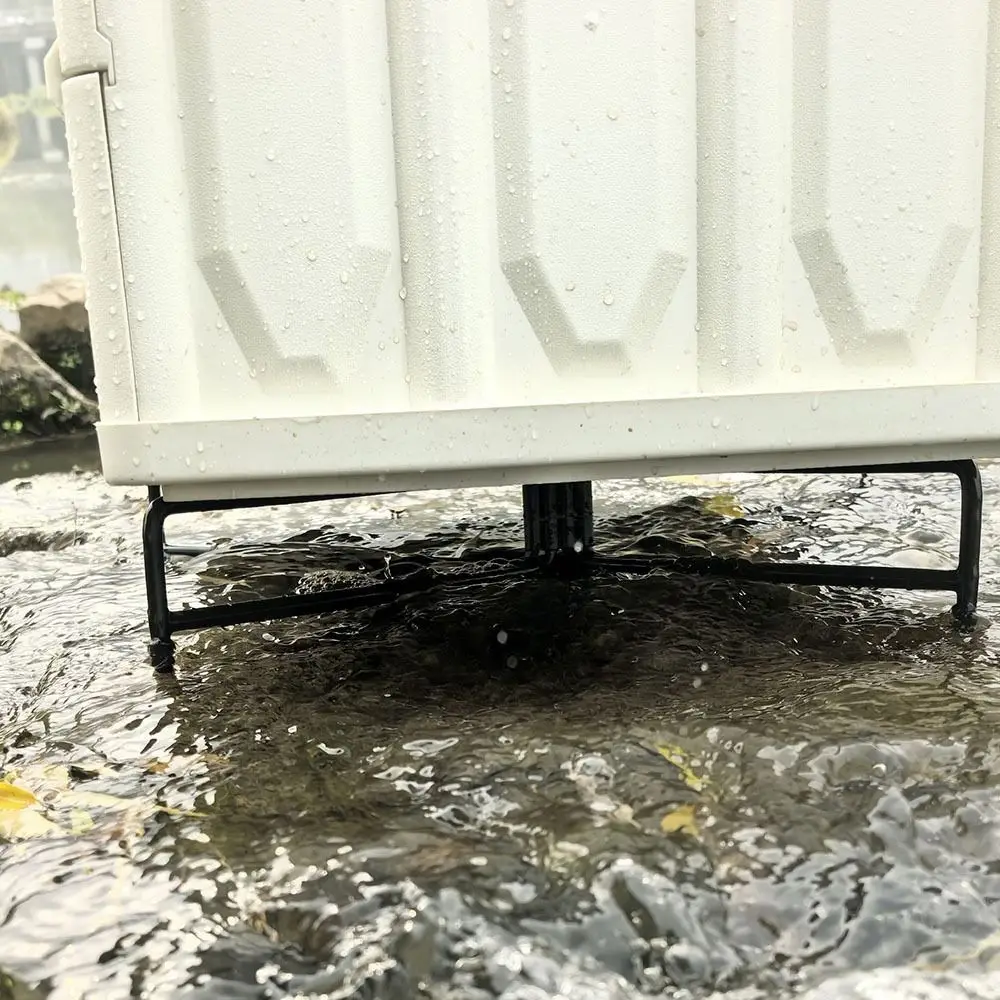 Foldable Camping Folding Storage Rack Light Weight Non-Slip Bracket Bucket Base Support Frame Iron Multipurpose