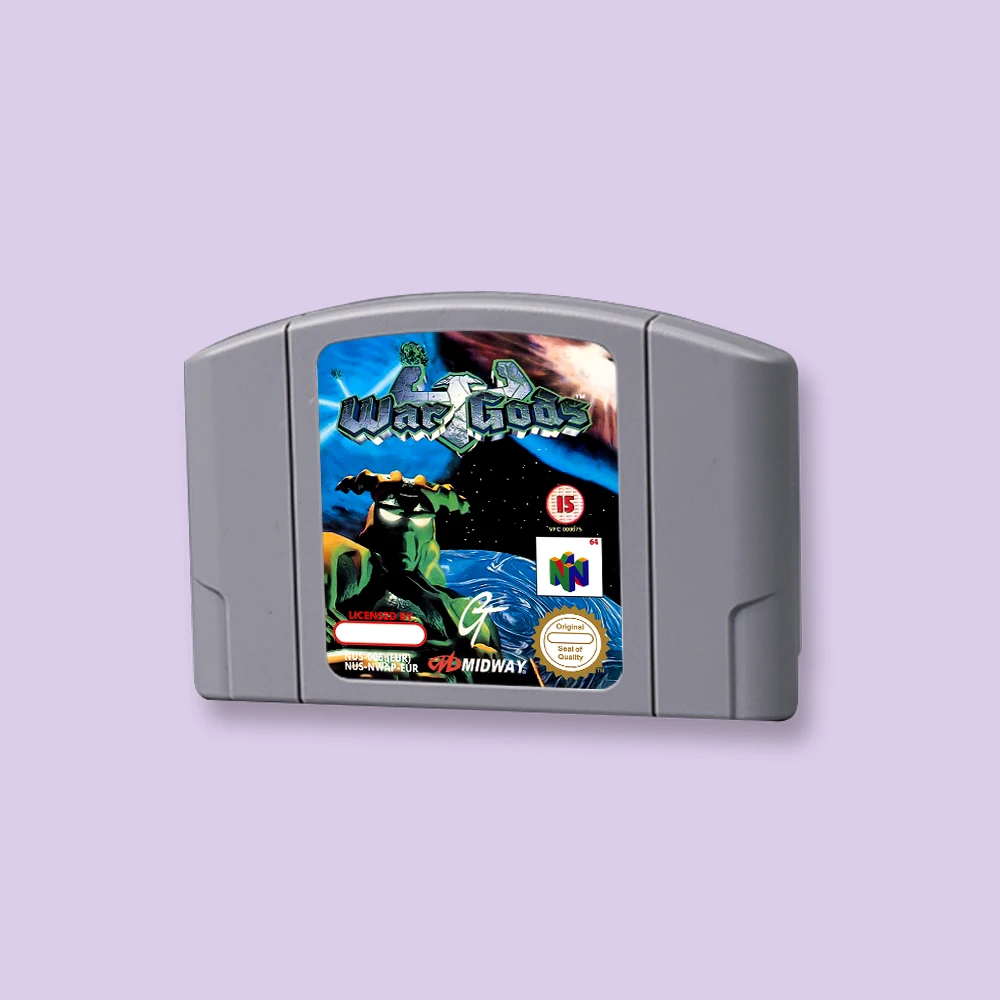 

for War Gods 64bit game card for EUR PAL version N64 video game console English language