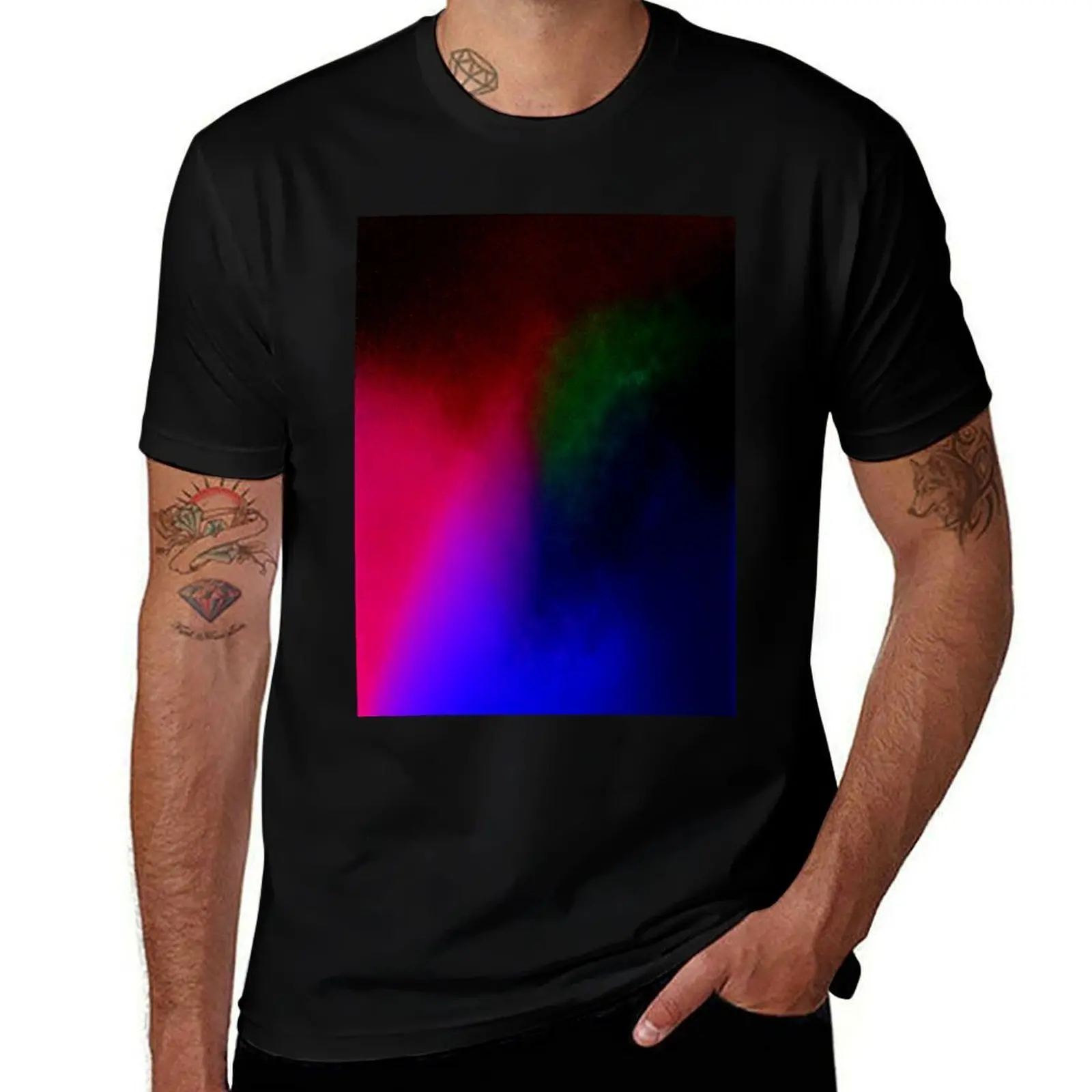 

Футболка Rainbow Vapor, летняя рубашка, быстросохнущая простая роскошная дизайнерская мужская белая футболка