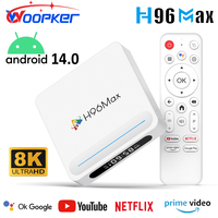 WOOPKER TV Box H96 MAX H618 PLUS 8K Android14.0 Allwinner H618 BT5.4 WiFi6 Mouse Assistance Media Player 4G32G 128G Set Top Box
