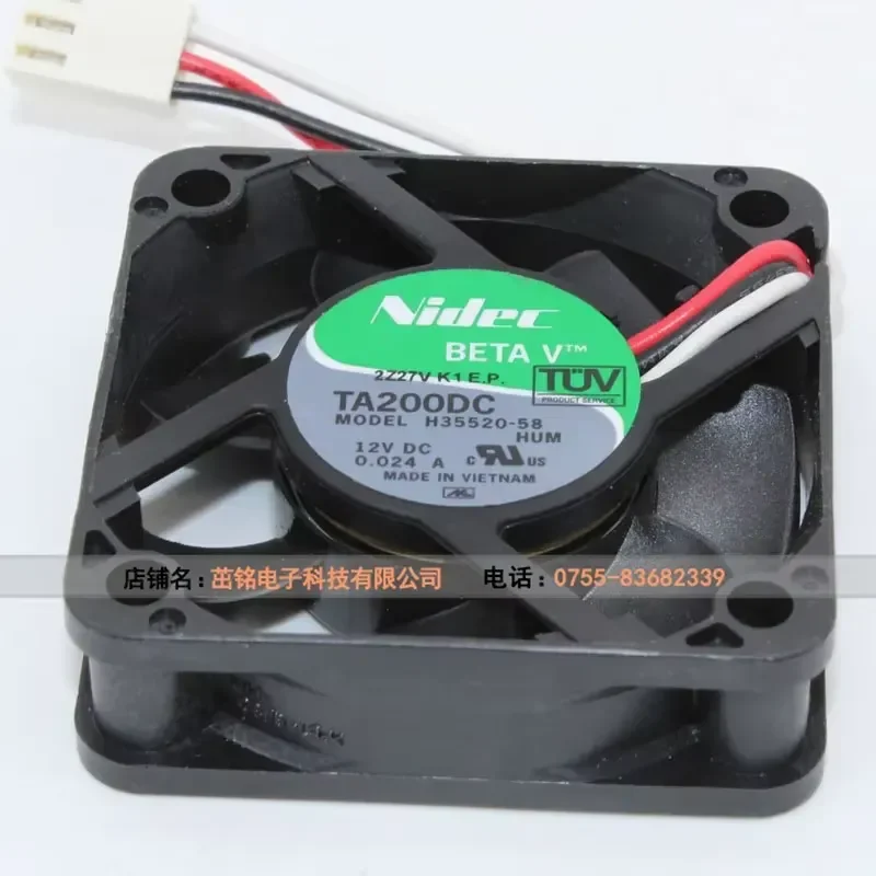 for NIDEC TA200DC H35520-58 12V 50x50mm Blower Silent Airflow Cooler Replacement High Efficiency Low Noise Ventilation
