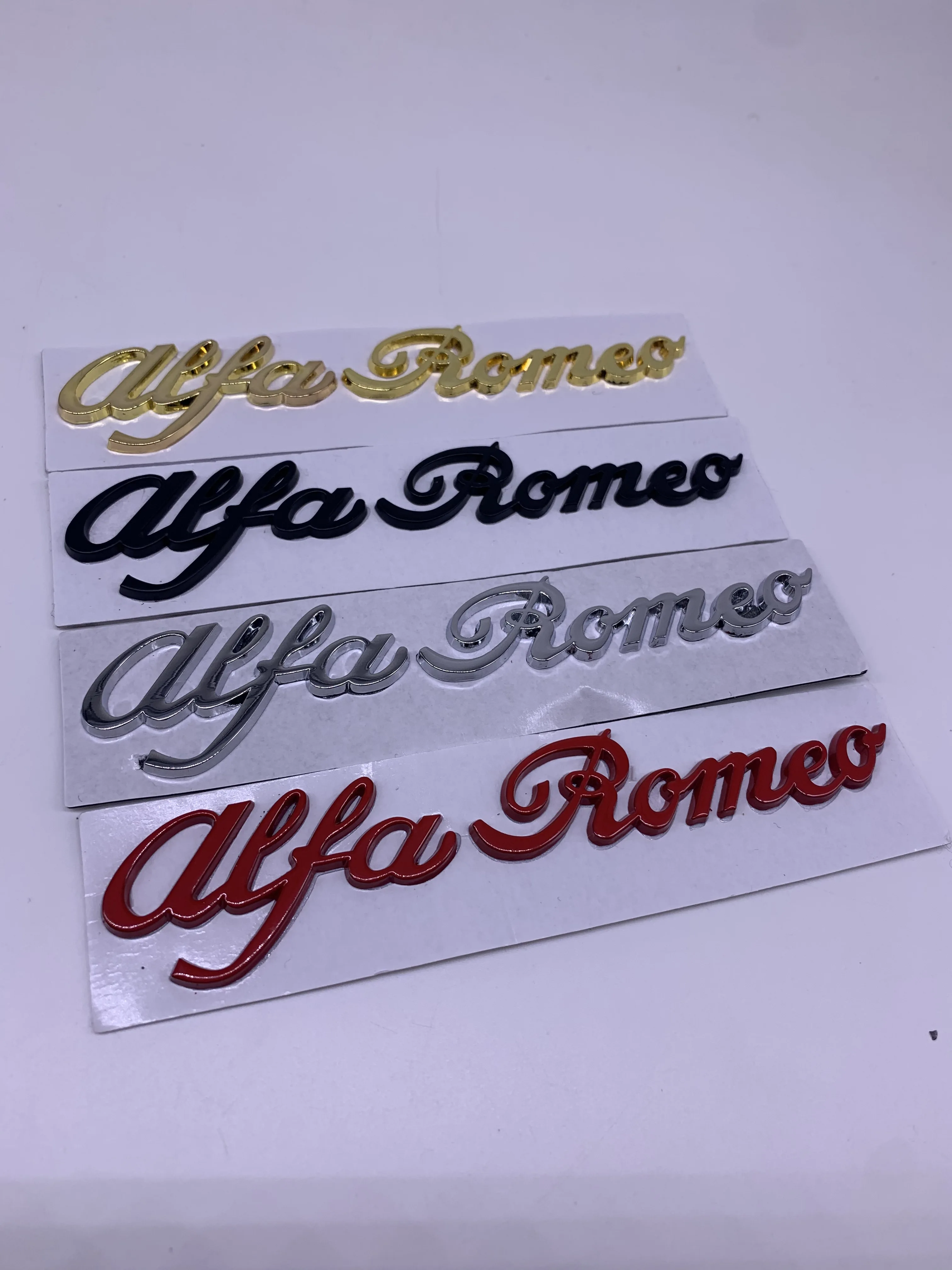 1 قطعة ForAlfa روميو سيارة التصميم الخارجي ثلاثية الأبعاد ملصق السيارات الجسم شعار اكسسوارات ل 146 147 155 156 159 Stelvio Giulia Giulietta