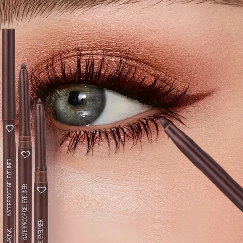 Dauerhaft Wasserdicht Matte Seidenraupe Eyeliner Stift Nicht Blühen Schnell Trocknend Eye Liner Gel Stift Lidschatten Stift Make-Up