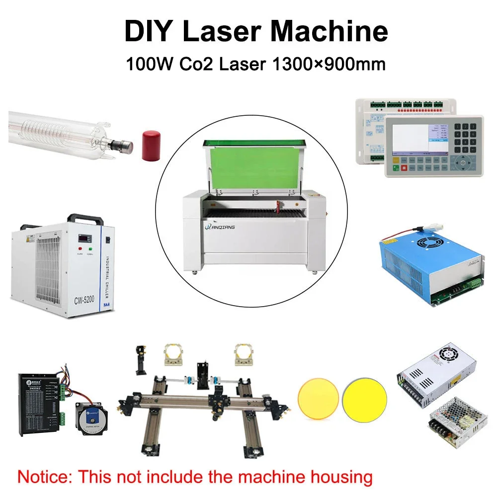 Mechaniczne części zamienne do lasera Co2 do majsterkowania Reci W4 Tube 100 w 1390 rozwiązanie maszyny CO2