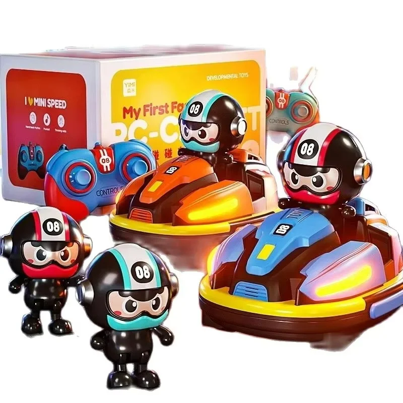 Jouet de voiture pare-chocs de combat RC pour enfant en bas âge garçon fille catapulte Robot Karting jouet avec lumière musicale jeu de bataille RC pour enfants batailles familiales