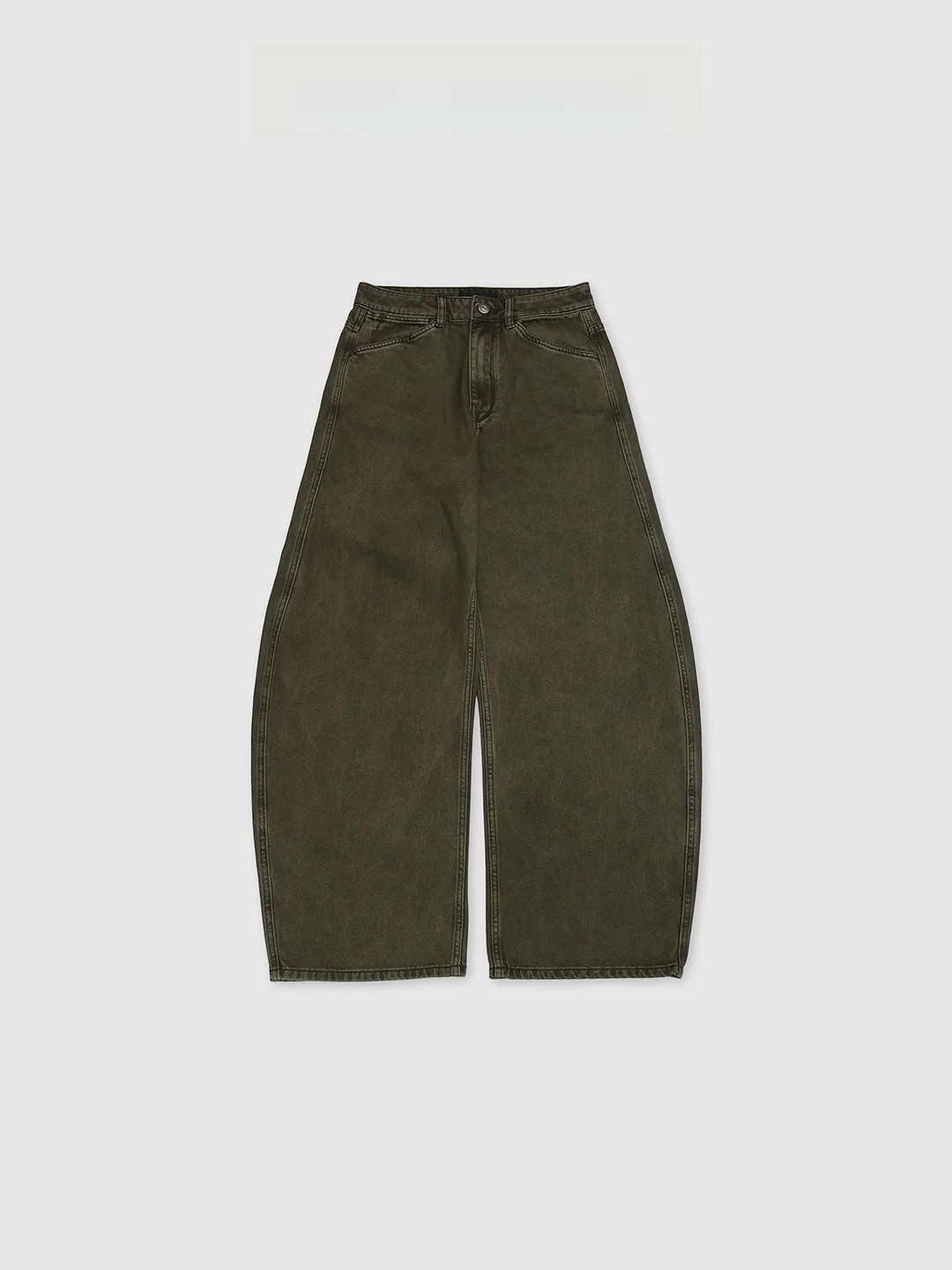 

Faionable Versatile een Dyed Knife Jeans High Waist Cotton Casual High Waist Loose Fit Women's Jeans Baatone