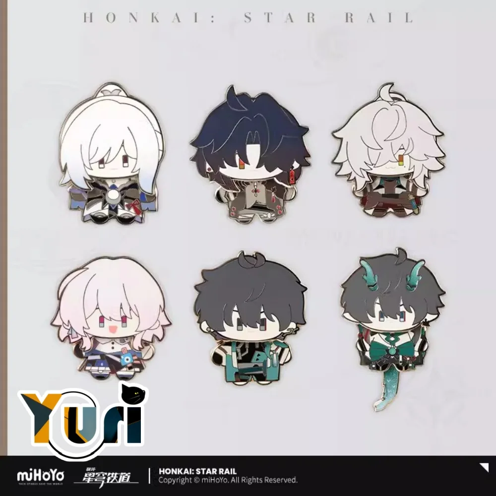 

miHoYo Anime Honkai: Star Rail March 7th Dan Heng Jing Yuan Jingliu Blade Metal Badge Brooch Pin Cute Game Cosplay C Pre-order