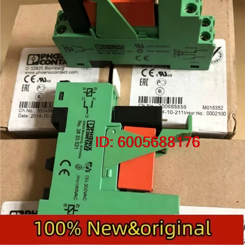 10PCS New Phoenix NO.2833521 Universal 2900930 Relay Base PR1-BSC3/2X21