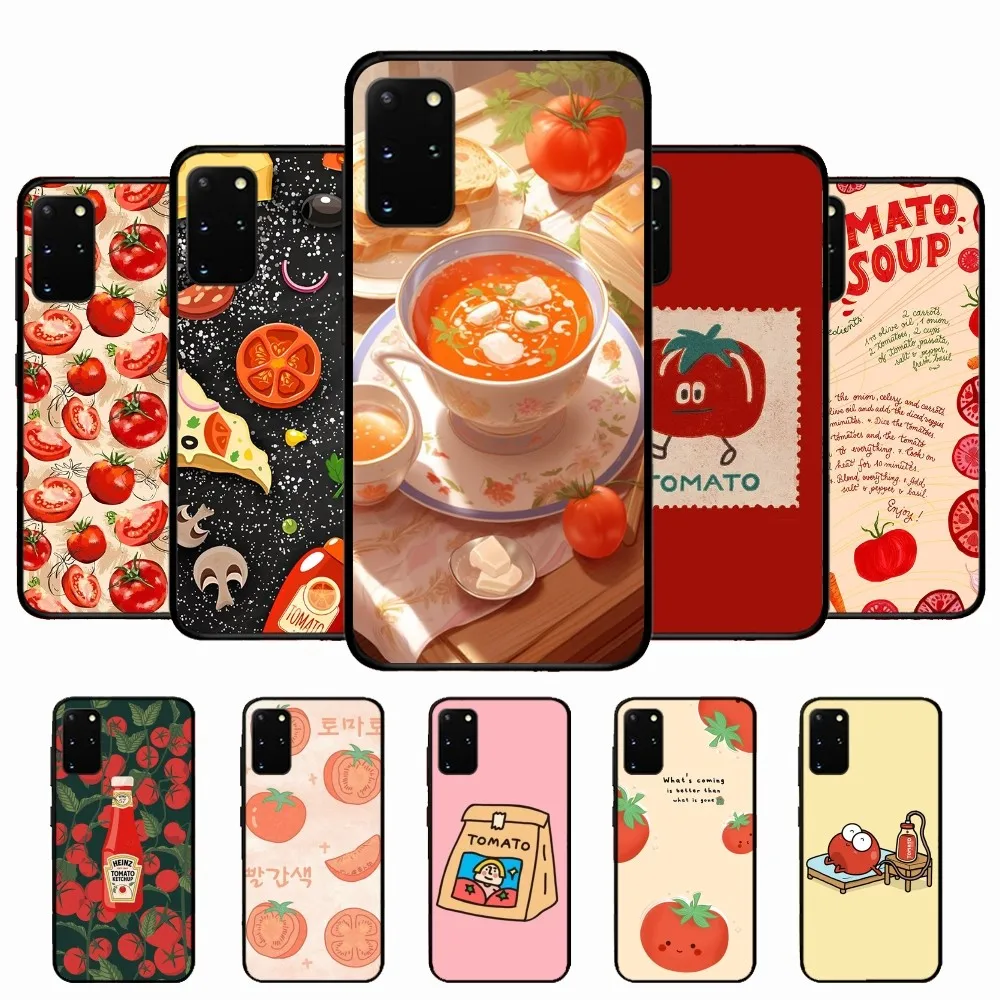 Tomato vegetable Phone Case For Samsung S 9 10 20 21 22 23 30 23plus lite Ultra FE S10lite Fundas