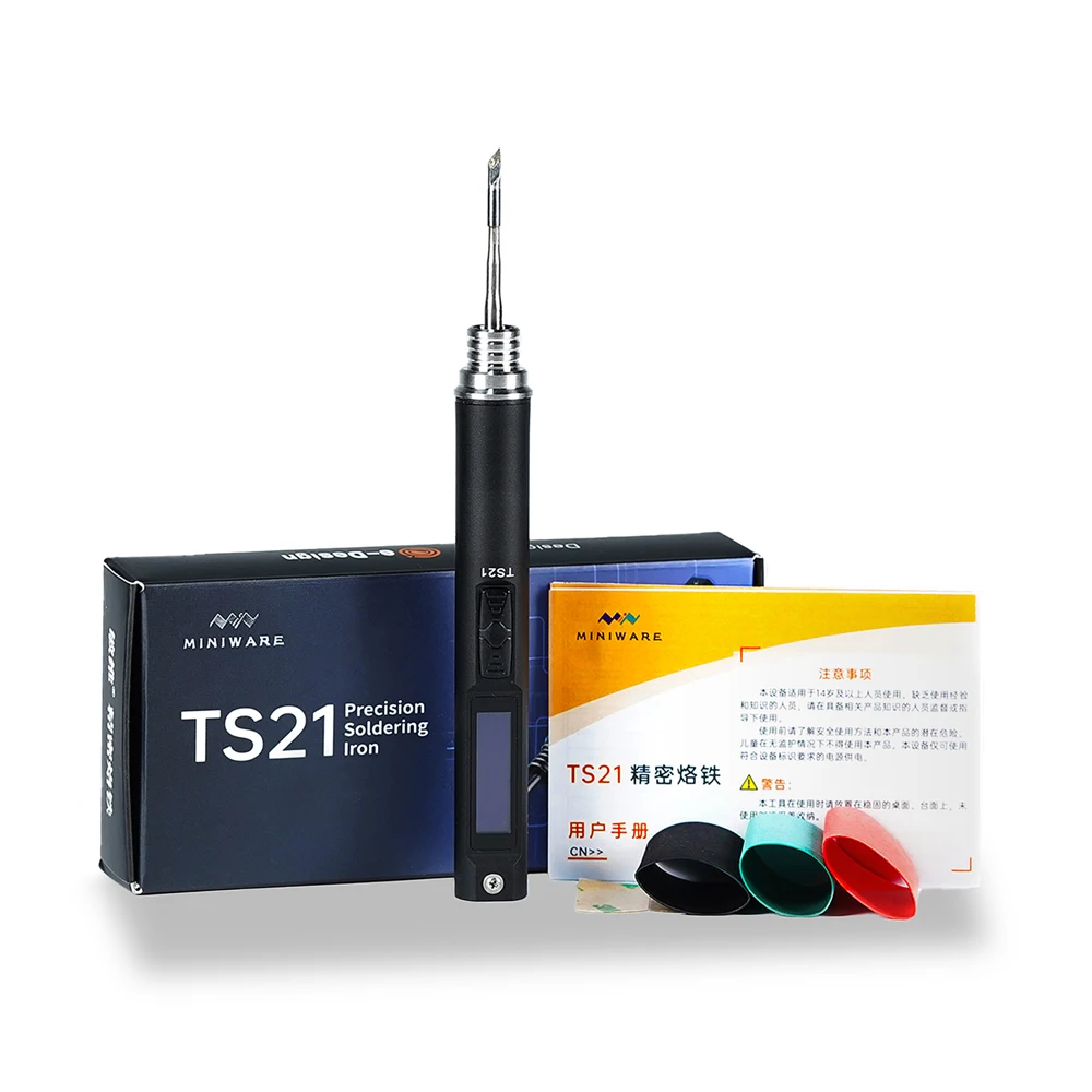 MINIWARE TS21 100W Soldering Iron, PD3.1 Fast Charge, Smart Sleep, OLED Display, PID Temp Control, Portable Repair Tool view 6