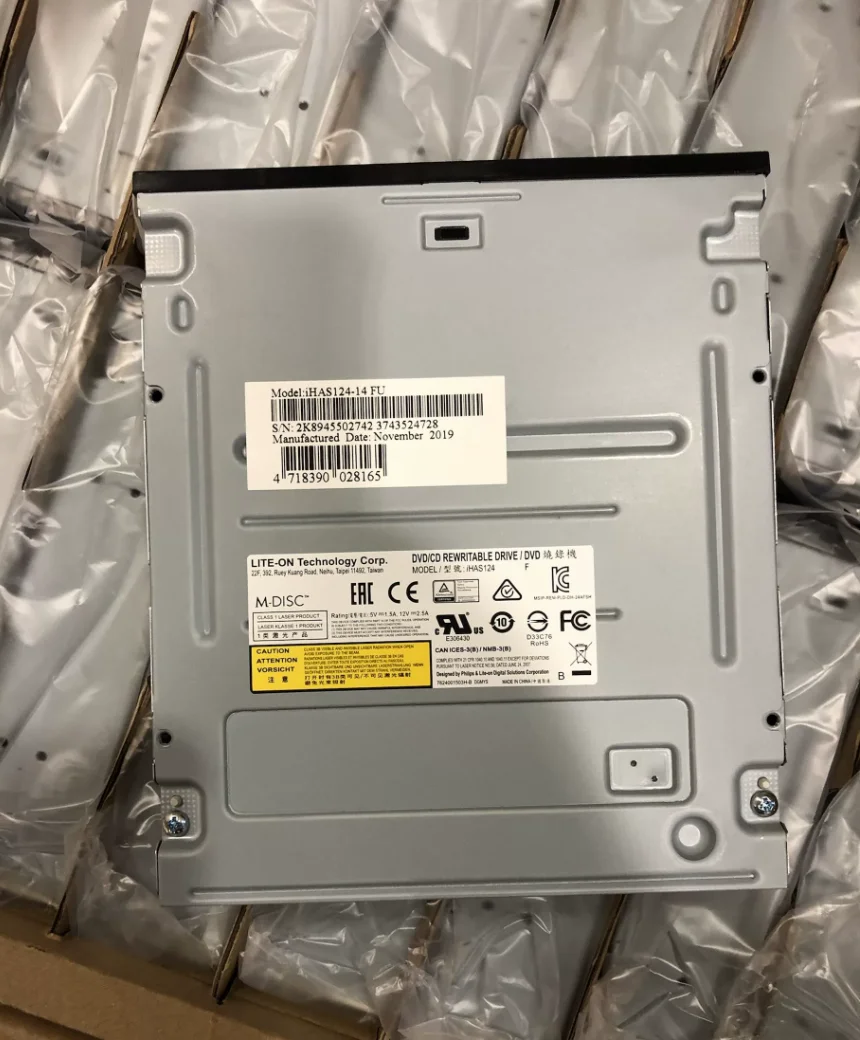 Lite-On iHAS124-14 24X SATA Internal DVD±RW Burner, 5.25