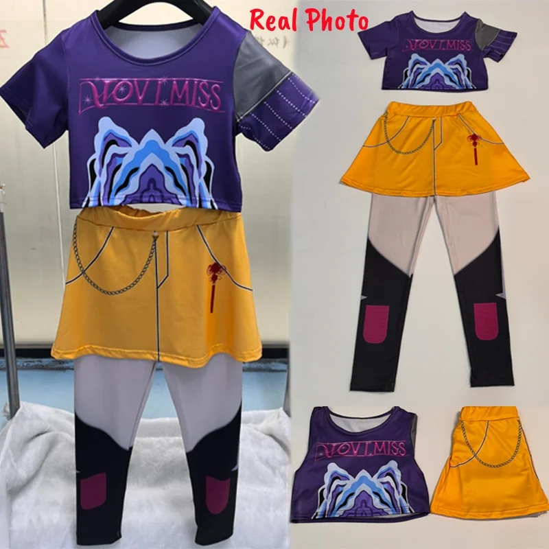 2026 K P  Demon Hunters Rumi Mira Zoey Role Playing Costumes For Childrens Performances Halloween Costumes