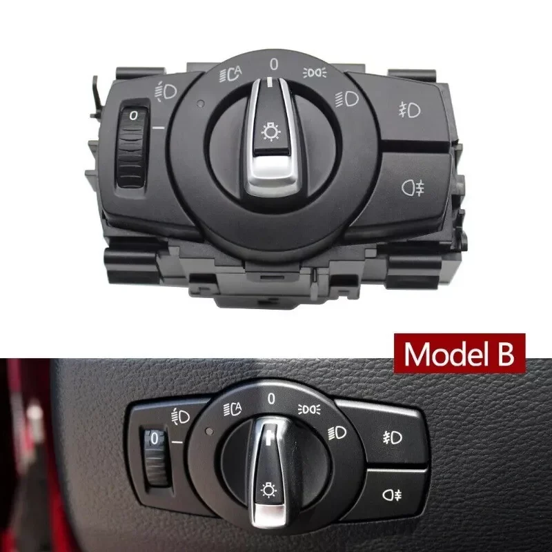 

Car Front Head Lamp Headlight Headlamp Switch Knob Button Assembly For BMW E88 E82 E90 E91 LCI E84 61319169404