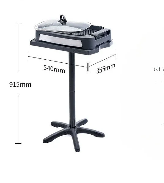 Vertical courtyard outdoor party barbecue grill non-smoking household electric grill