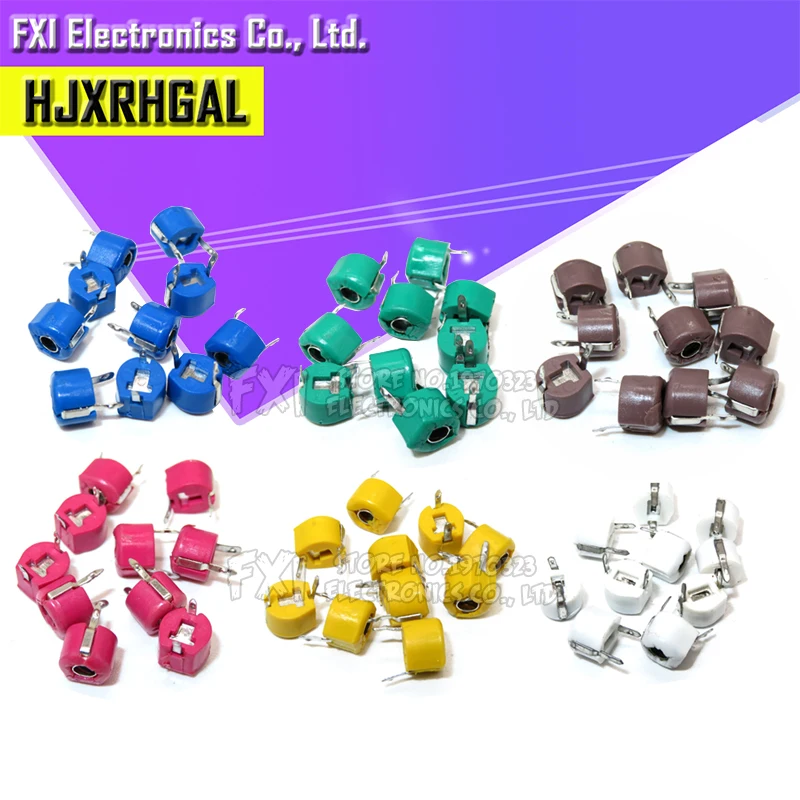 30pcs Adjustable capacitor JML06-1-5/10/20/30/40/60PF 6mm JML06-1 5PF~120PF DIP trimmer hjxrhgal variable capacity