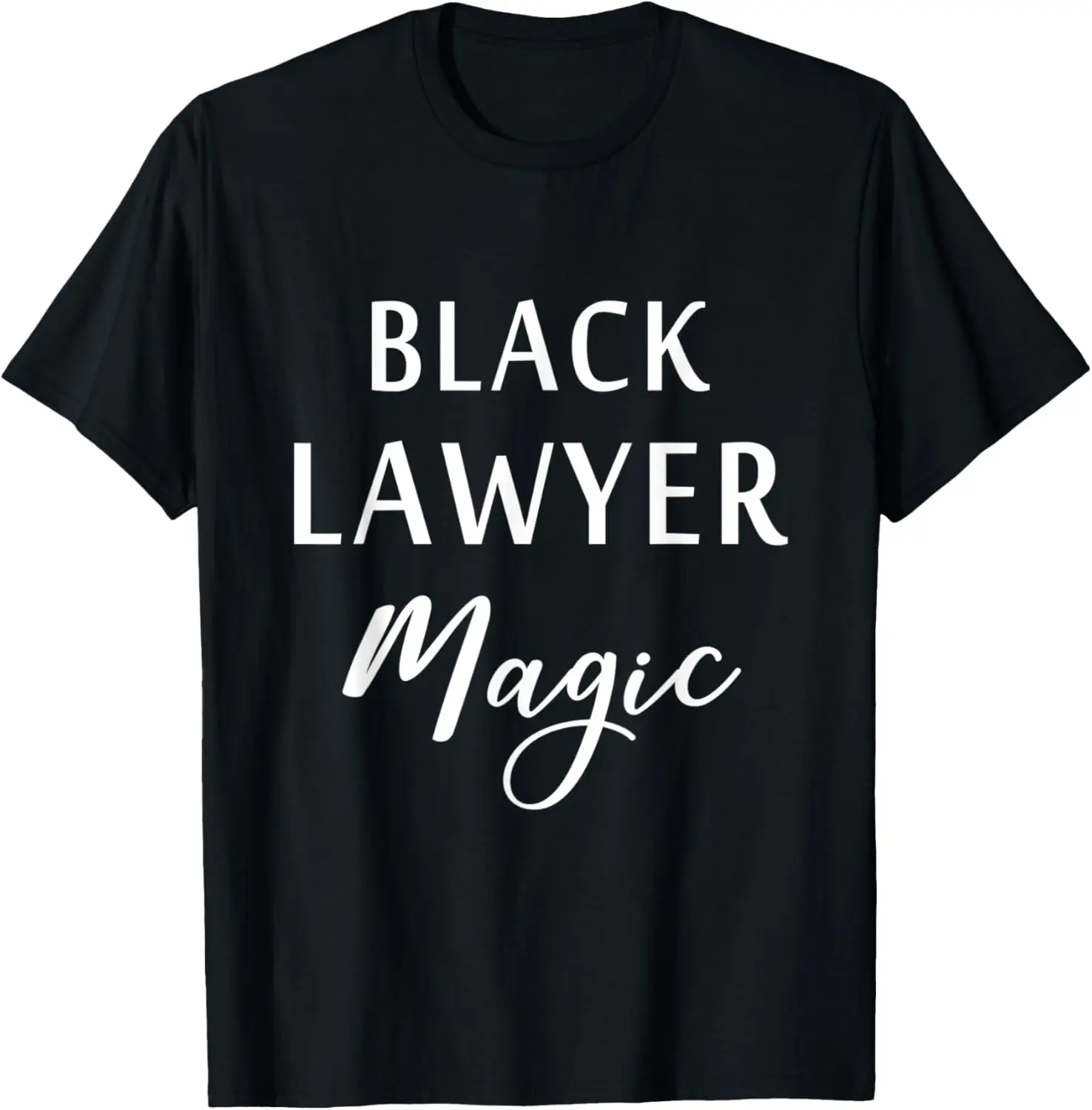 Camiseta de regalo afroamericana del mes de la historia negra de la magia del abogado negro