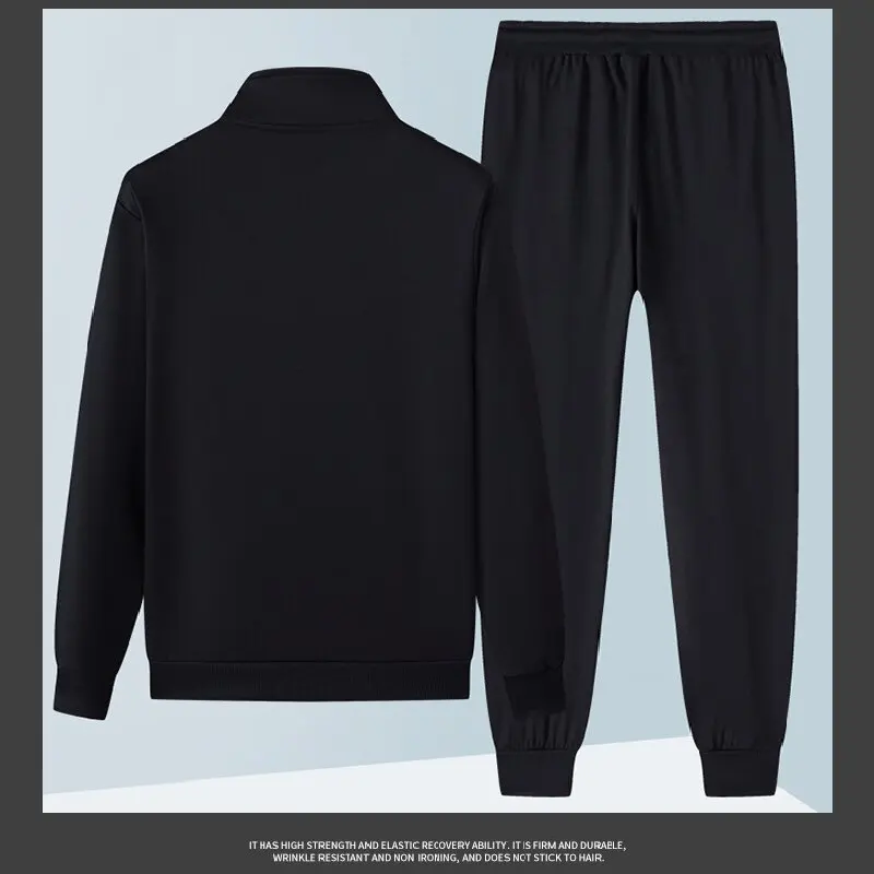 Men\'s Sports Two-piece Casual Spring And Autumn Iong Sleeve Cardigan Sweatshirt Trousers Outdoor Sports Suit Men\'s sportswear