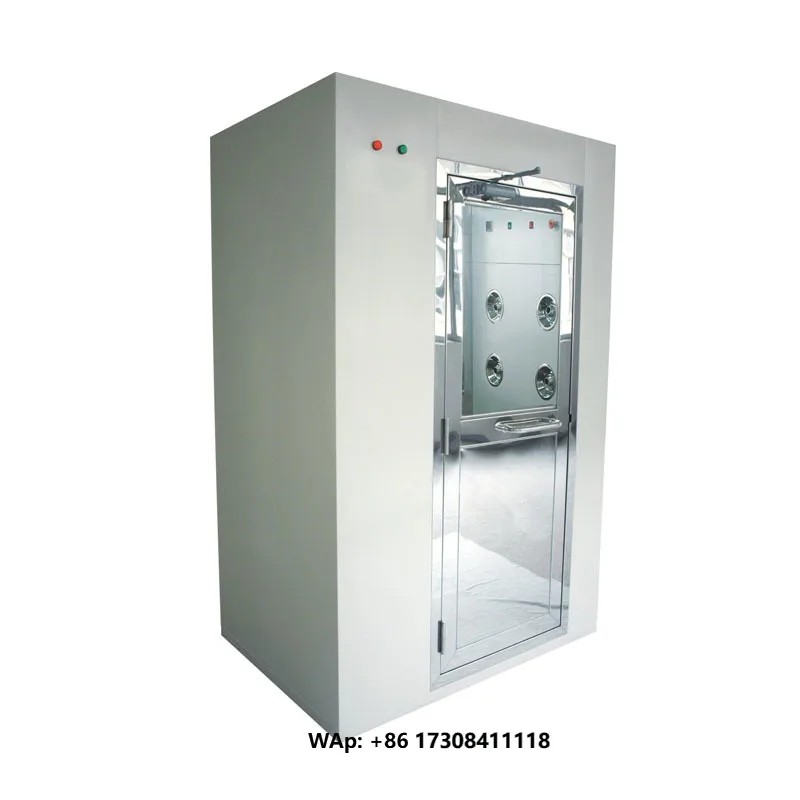 Full Stainless Steel 1-2 Person Automatic Door Air Shower Room