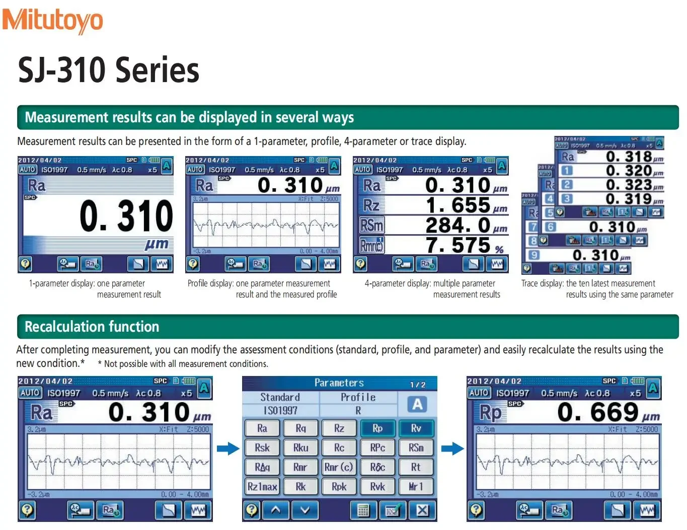 2025 ميتوتويو SJ-310 178-570-11 جهاز اختبار خشونة السطح المحمول #6