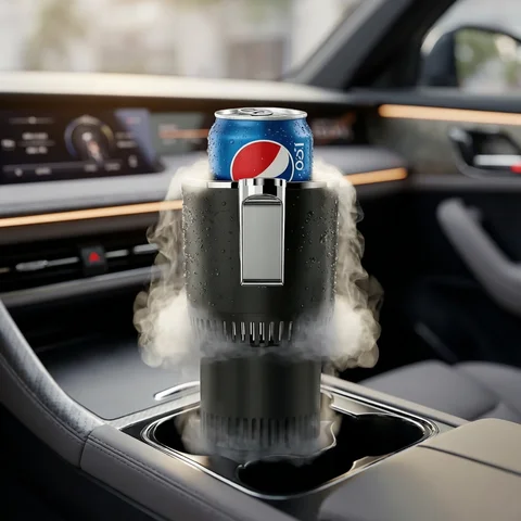 Car Intelligent Cooling Cup Dual Use Rapid Freezer Holder Mini Fridge Heating And Cooling Cup for Hot And Cold Beverages