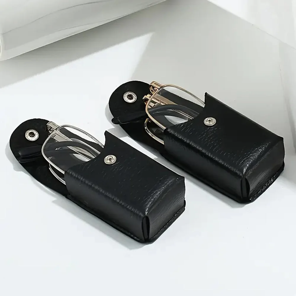 نظارات قراءة كلاسيكية عالية الجودة لون ذهبي وفضي قابلة للطي ومحمولة لقصر النظر الشيخوخي نظارات مريحة مضادة للضوء الأزرق