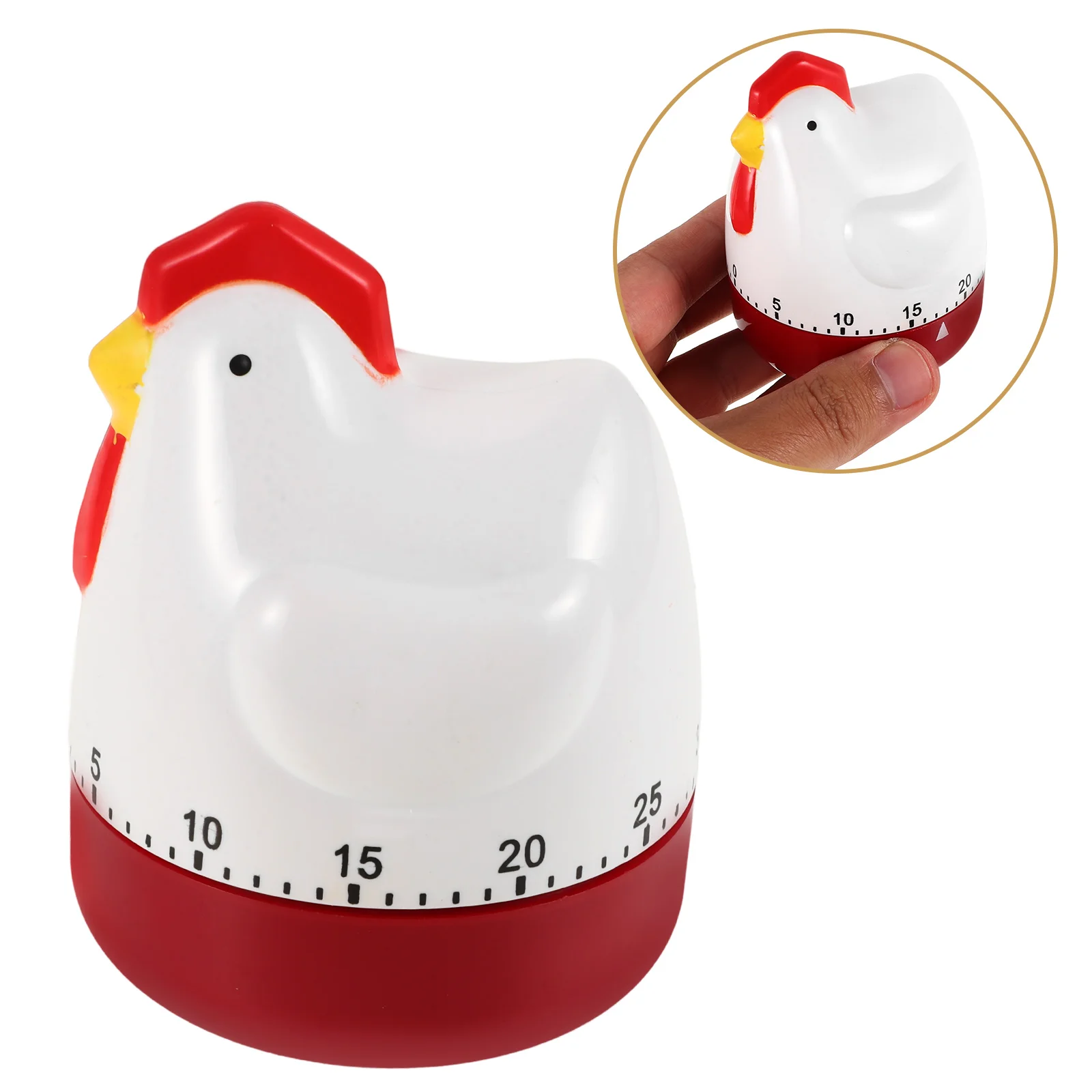 

Kitchen Timer Egg Device Cooking Gift Energy Efficient Plastic Mechanical Cartoon for Tool