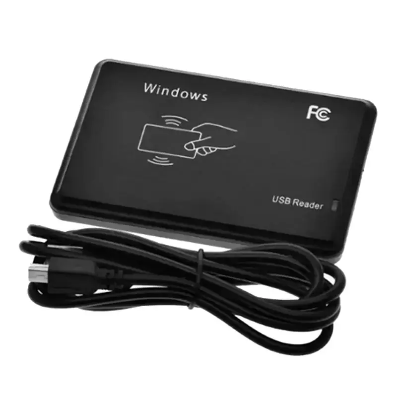 ABZZ-USB RFID Reader 125Khz EM4100 ID Contactless Sensitivity Smart Card Reader TK4100 Support Window System RFID Reader