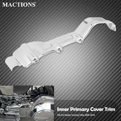 Motorcycle Chrome Inner Primary Cover Alumium Caps For Harely Touring Electra Street Glide Road King Trikes Road Glides 2009-16
