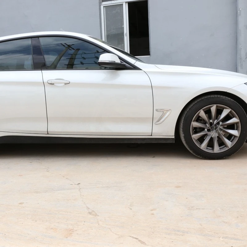لسيارات BMW 3 Series GT F34 2018-2019 ABS الفضة سيارة الجانب غطاء فتحة التهوية هود الحافة الحاجز ملصق الكسوة اكسسوارات السيارات #6