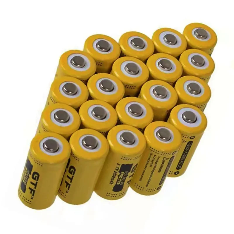 rechargeable battery CR123A RCR 123 ICR 16340.2800 MAH, 3.7 V, lithium ion, for Arlo L70 security camera....