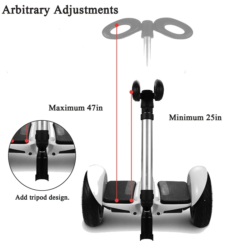 Imagem -03 - Guiador para Ninebot Minipro Minilite Hoverboard Ajustável Punho de Pressão em Função Adequado para Segway