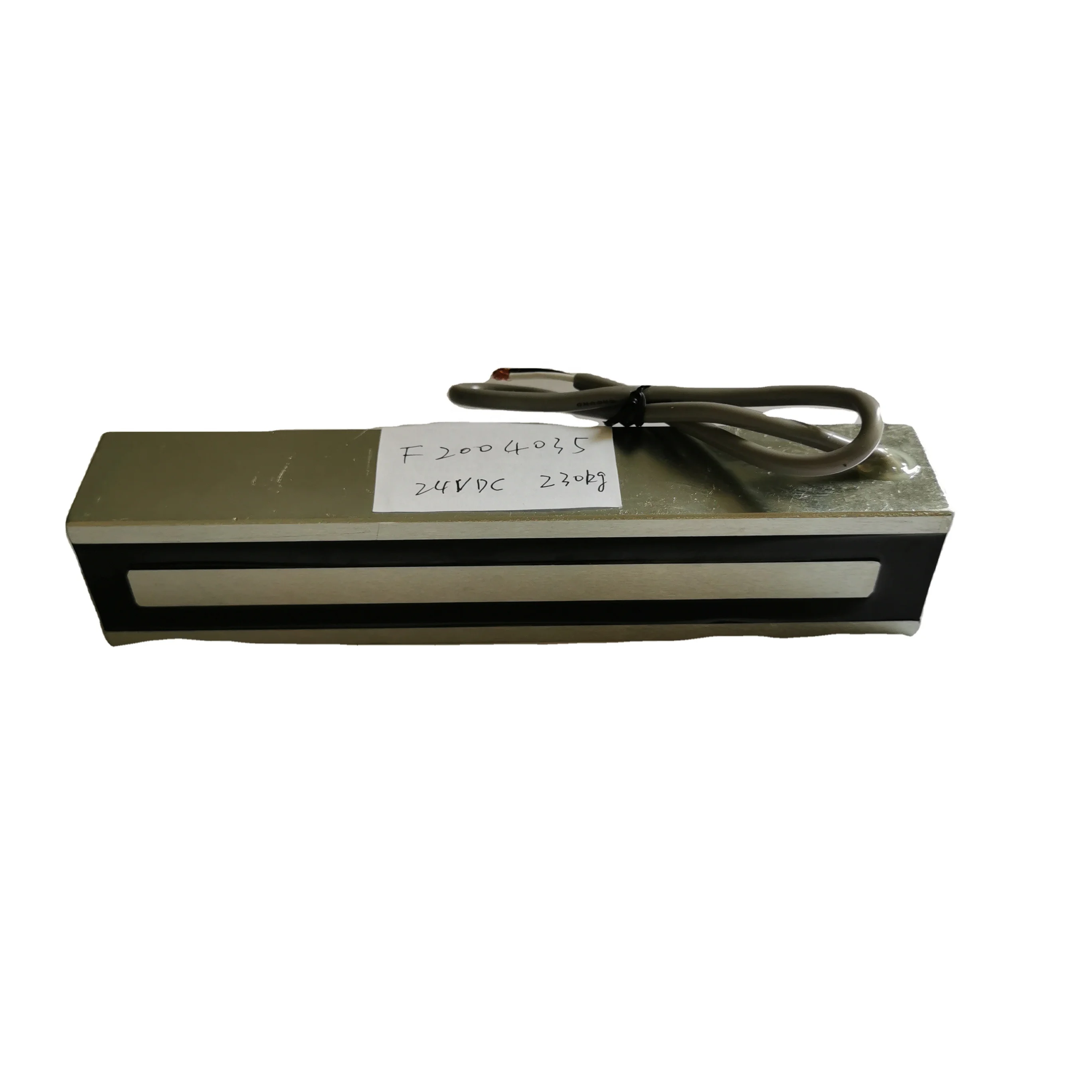 size 300*40*35mm rectangle dc 24v 19W holding force 400kgs electromagnetic solenoid for steel plate