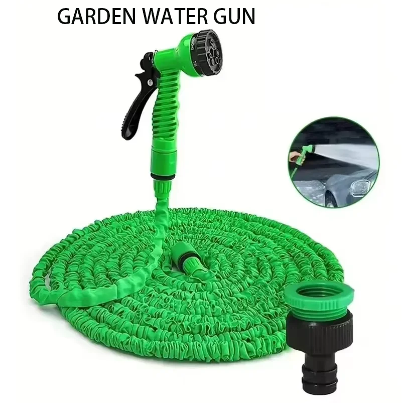 Manguera mágica expandible, 7 funciones de pulverización de agua, alta presión, lavado de coches, riego de jardín, pistola de agua, manguera Flexible para patio de césped doméstico