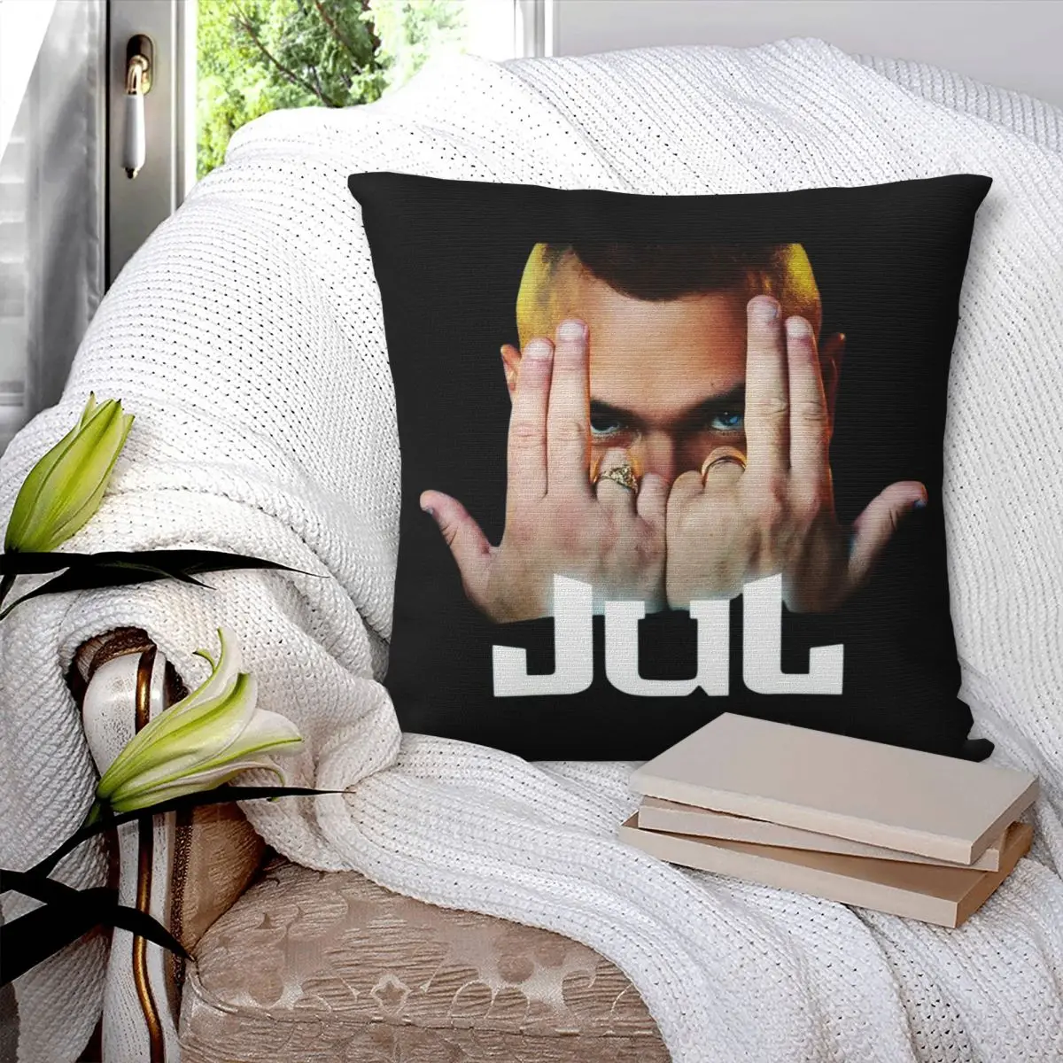 

Jul Square Pillowcase Pillow Cover Polyester Cushion Zip Decorative Comfort Throw Pillow for Home Car